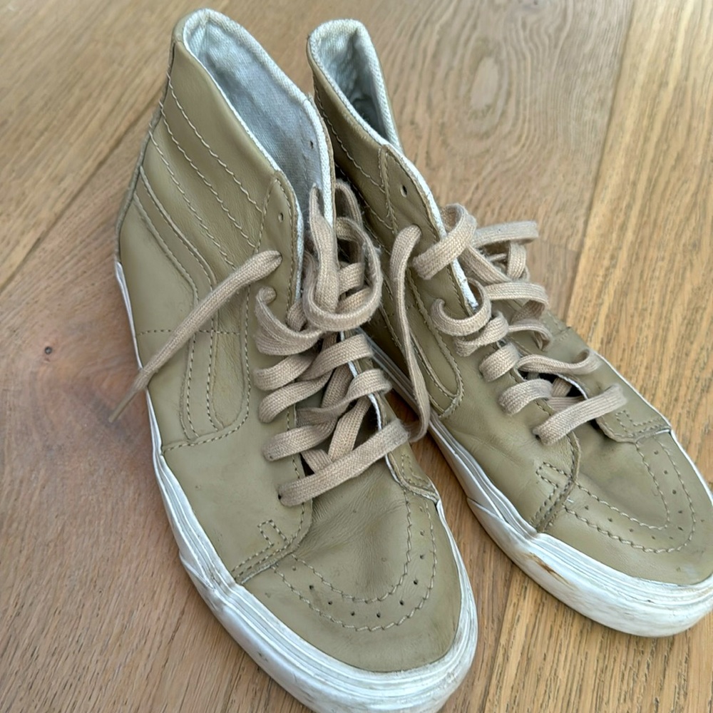 Leather hightops